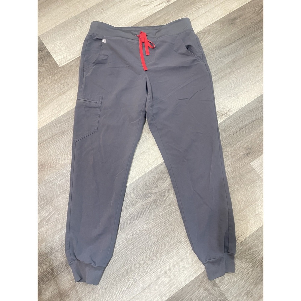 FIGS Women's Zamora Jogger Scrub Pant Charcoal Gray Po 1873 Size Medium